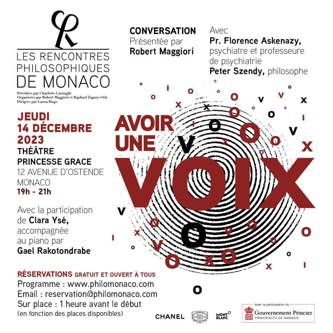 Conférence - "Avoir une voix"