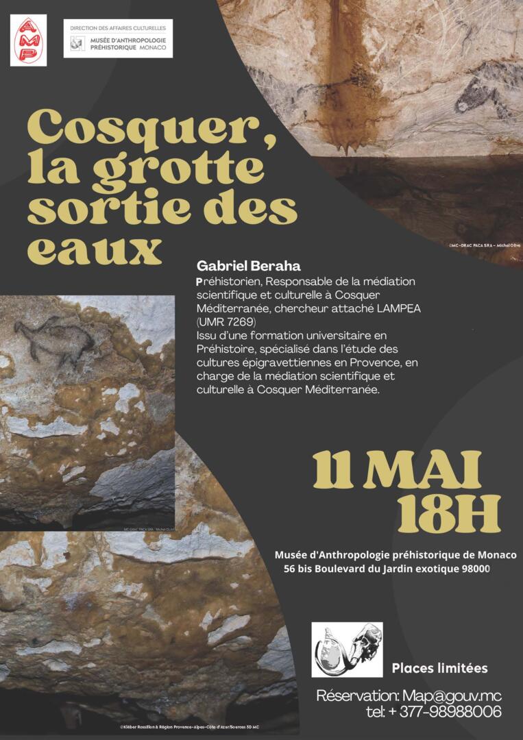 Lecture - "Gabriel Beraha - Cosquer, the cave that emerged from the water"