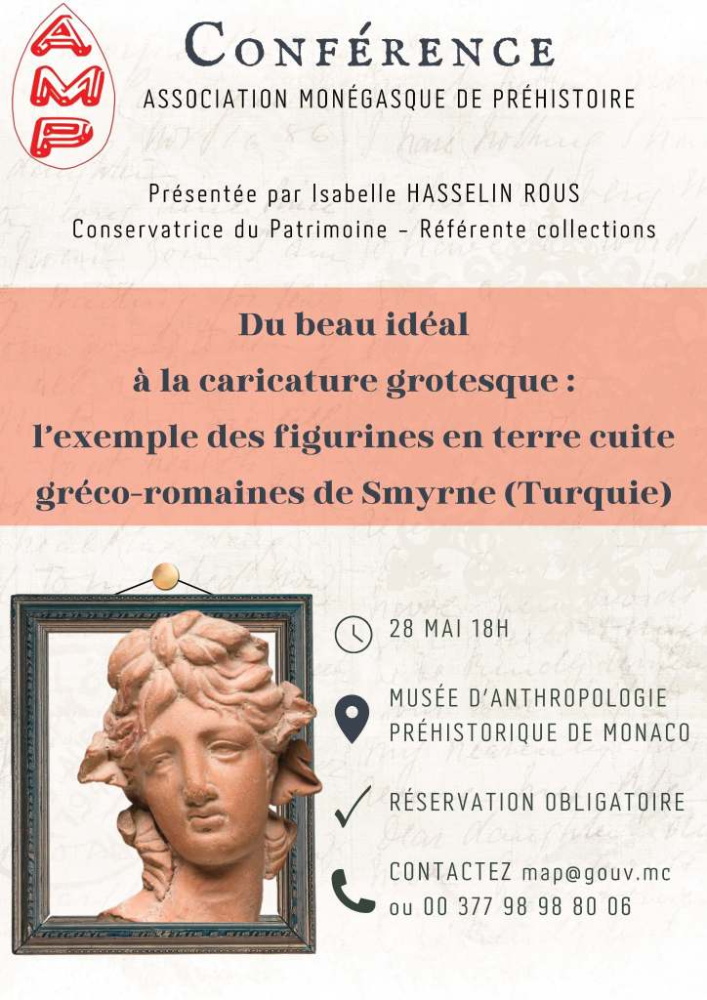 Conférence - "Du beau idéal à la caricature grotesque : l’exemple des figurines en terre cuite gréco-romaines de Smyrne (en Turquie)"