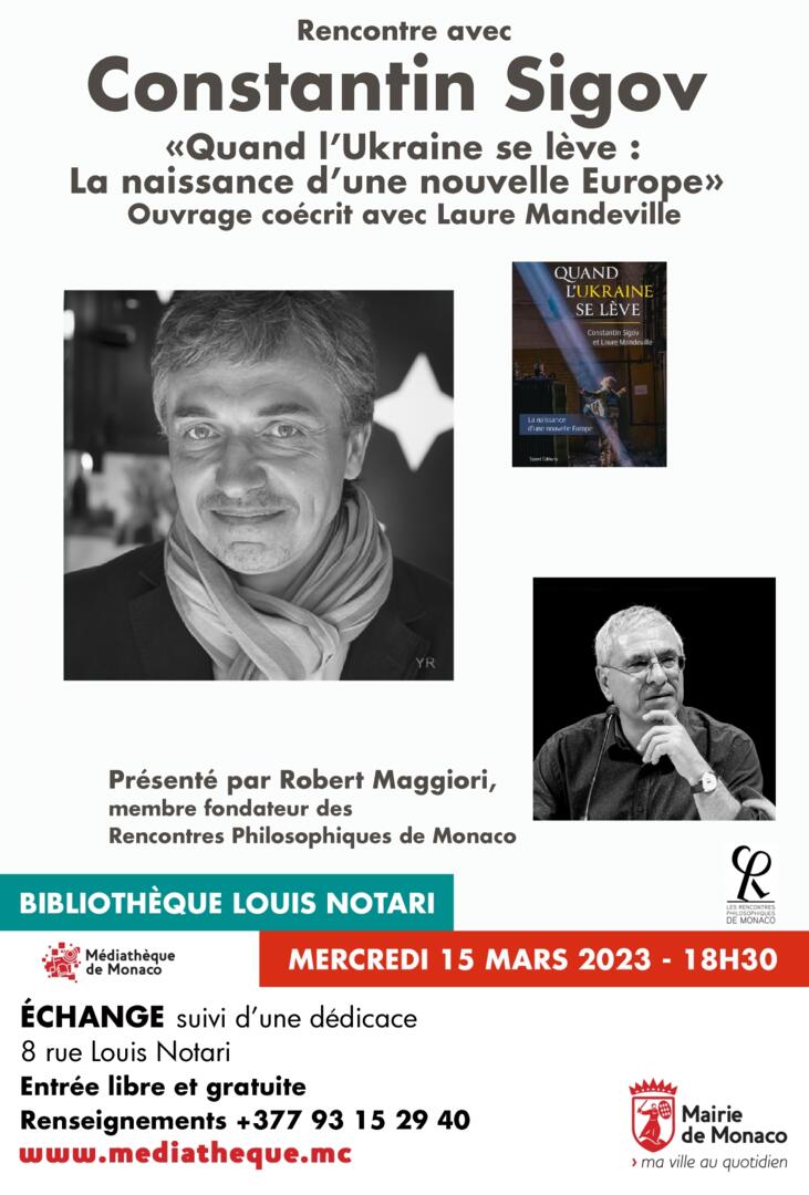 Talk - "When Ukraine Rises: the Birth of a New Europe - Constantin Sigov"