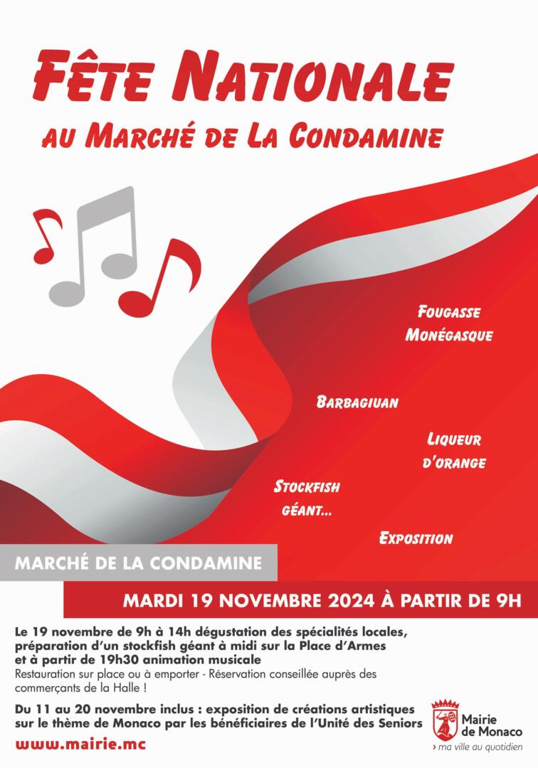 Celebrations - "National Day at La Condamine Market"