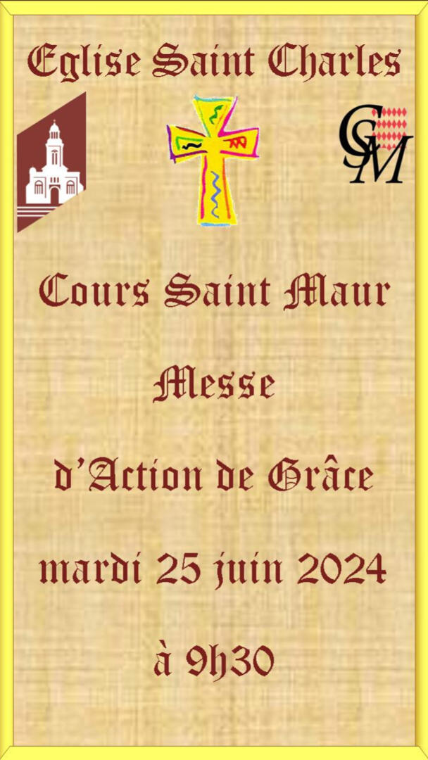 Messe action de Grâce , Cours St Maur