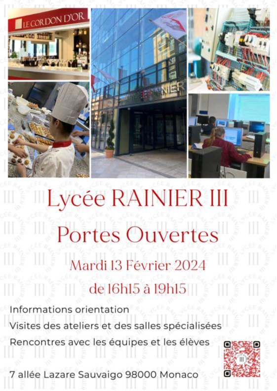 Journée Portes Ouvertes du Lycée Rainier III