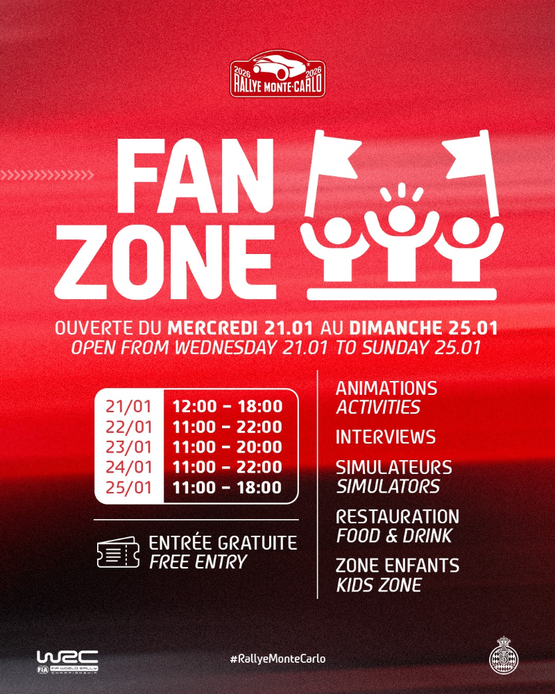 2026 Monte Carlo Rally - FAN ZONE Program