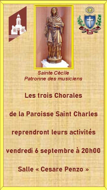 Reprise activités Chorale
