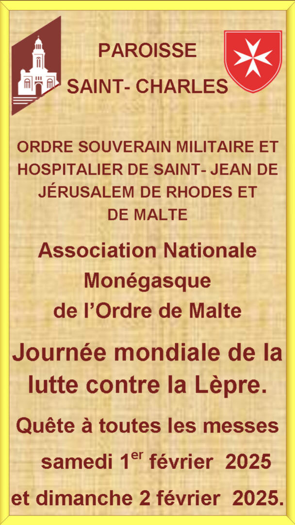 Quête pour la Journée mondiale de la lutte contre la Lèpre