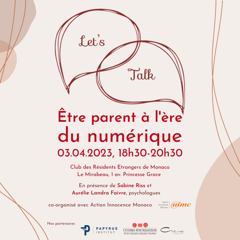 Let's Talk, Être parent à l'ère du numérique