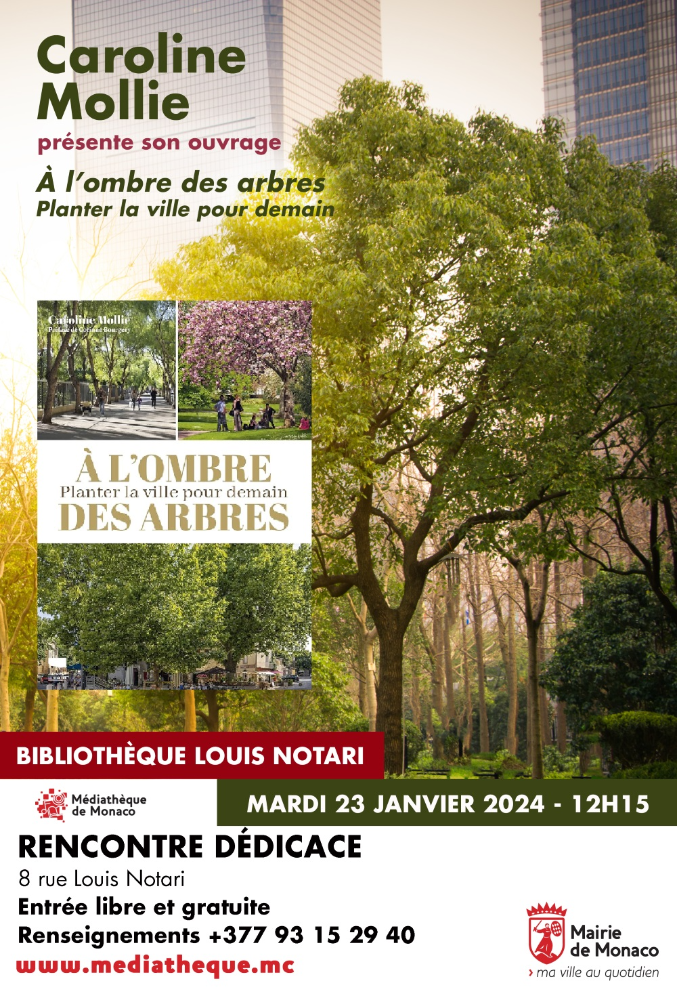 Caroline Mollie présente son ouvrage "À l'ombre des arbres. Planter la ville pour demain"