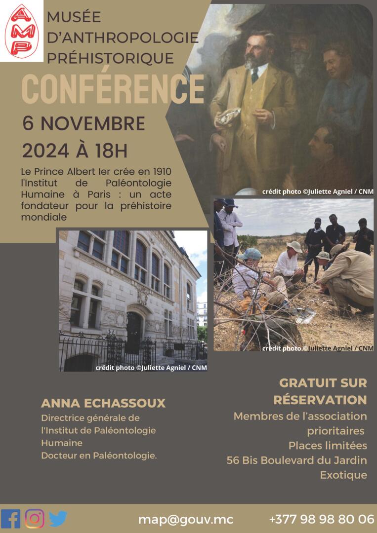 Lecture - "Creation of the Institute of Human Palaeontology in Paris: a foundational act for global prehistory"