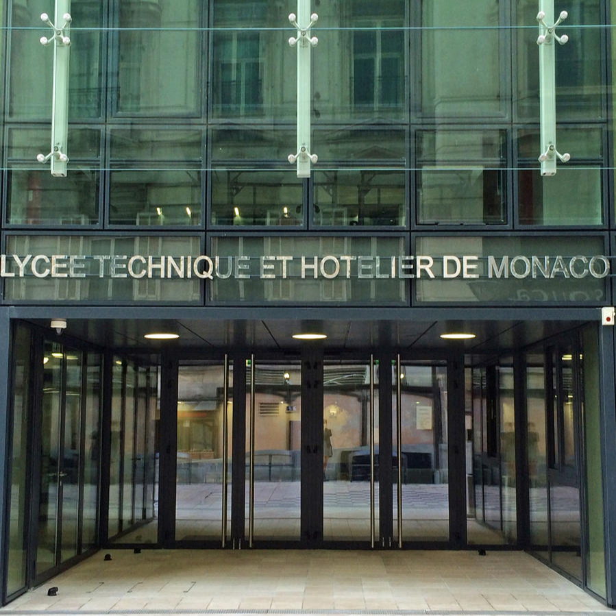 Baptism of the Technical and Hotel School, which becomes the Rainier III School