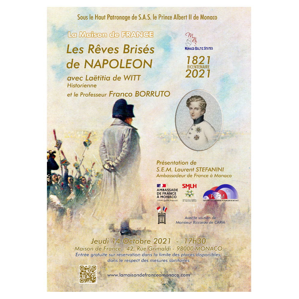 Conférence "Les rêves brisés de Napoléon" par Laëtitia de Witt et Franco Borruto