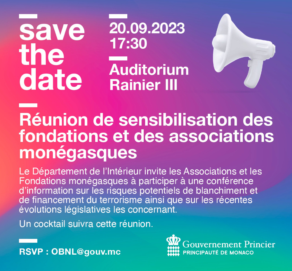 Réunion de sensibilisation des fondations et des associations monégasques