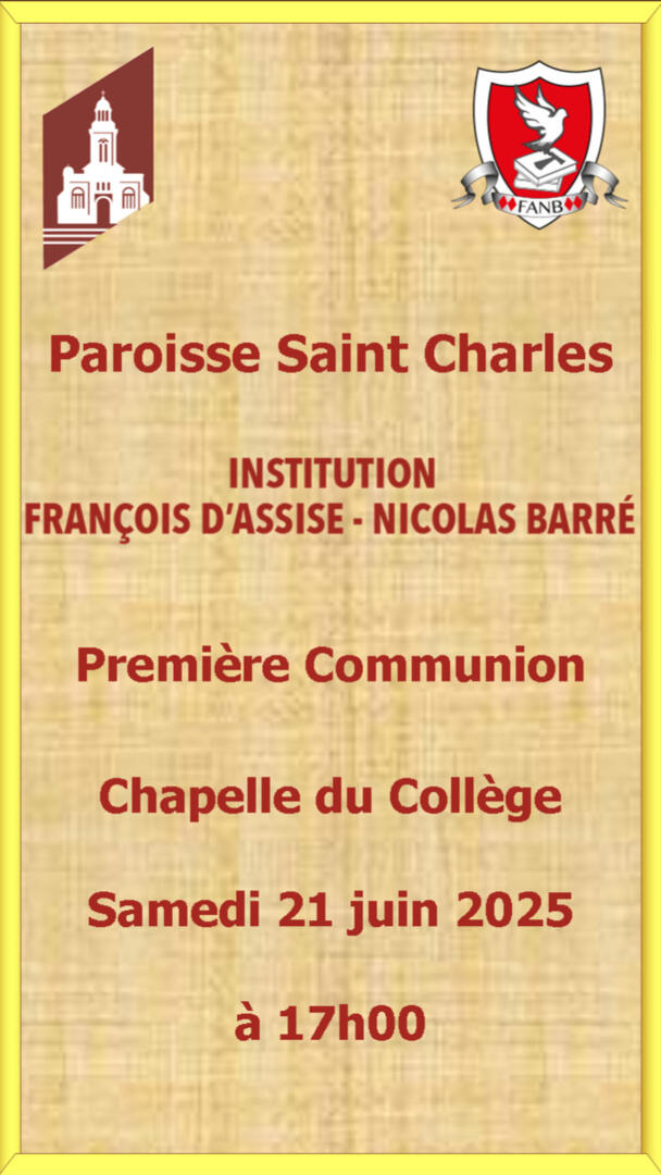 Première Communion Collège FANB