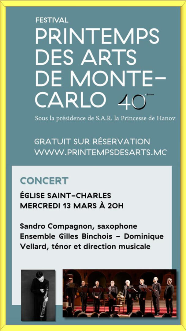 Concert du Printemps des Arts