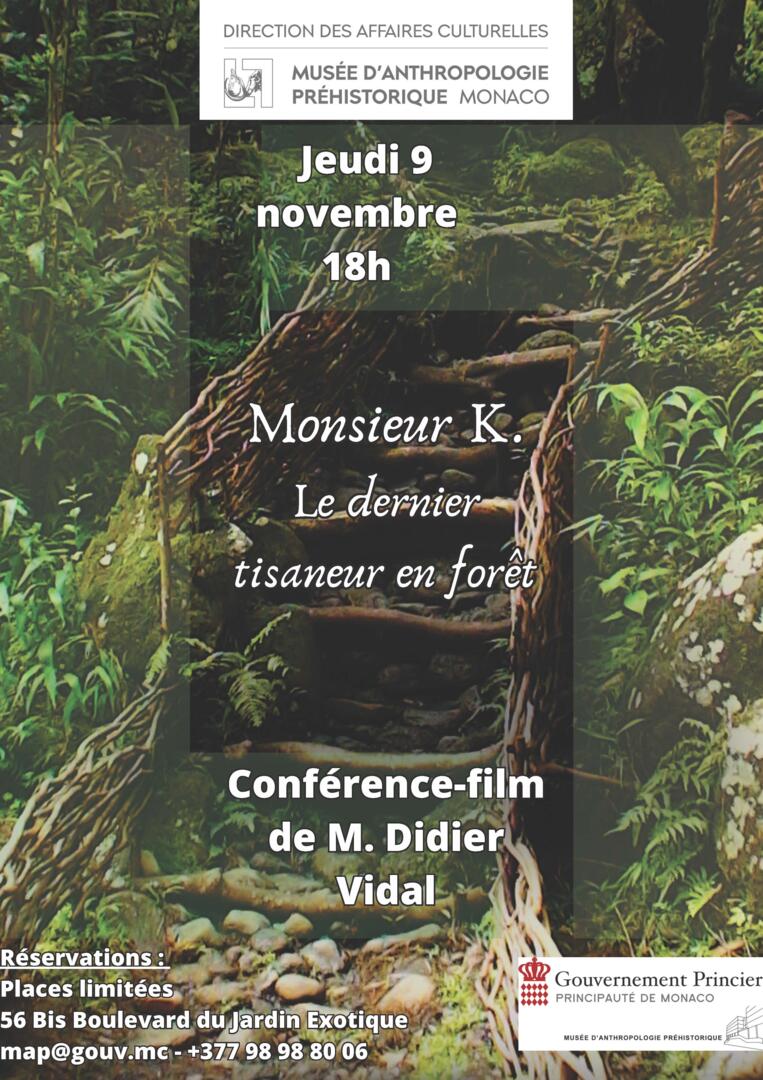 Conférence - "Monsieur K. Le dernier tisaneur en forêt"