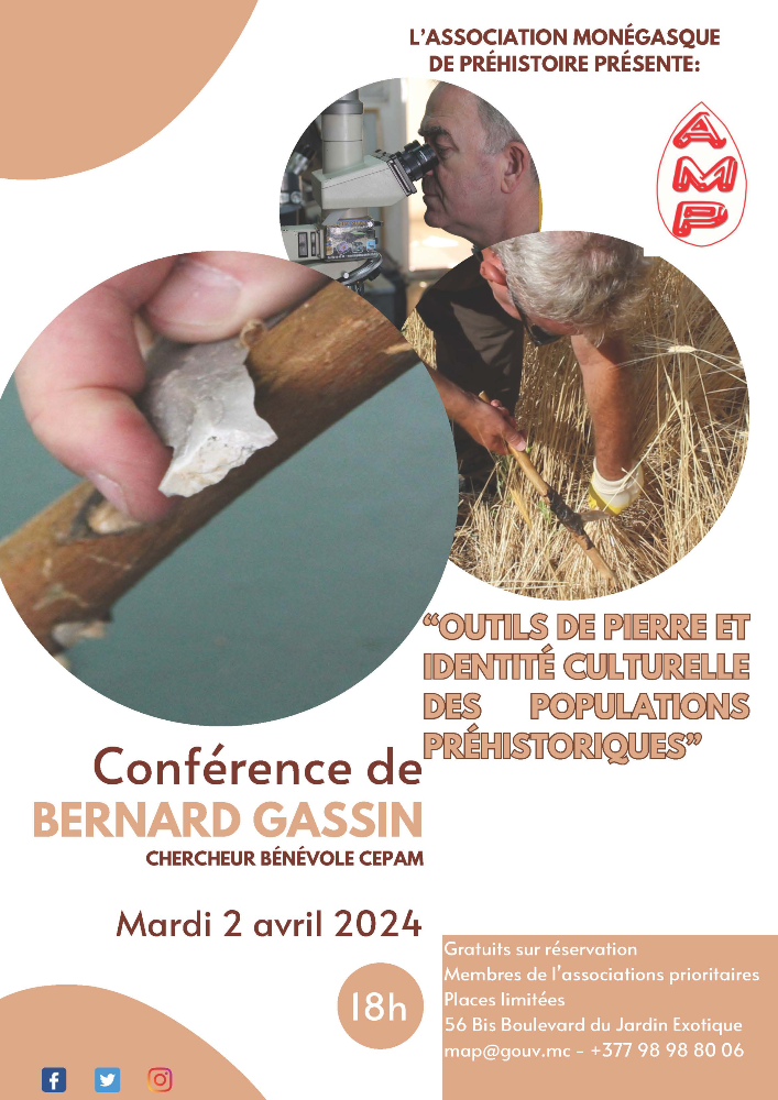 Conférence - "Outils de pierre et identité culturelle des populations préhistoriques"