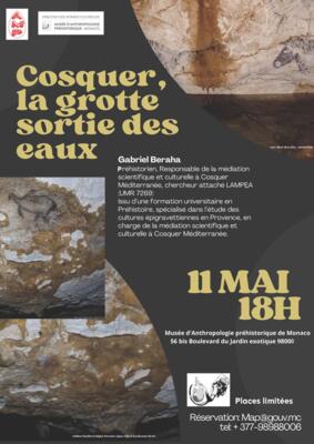Lecture - "Gabriel Beraha - Cosquer, the cave that emerged from the water"