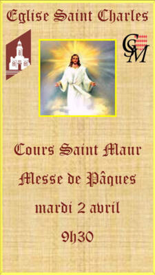 Messe de Pâques, Cours Saint Maur.