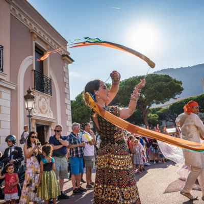 "U Sciaratu - Carnaval Estival du Rocher" on the theme of the circus 3/3