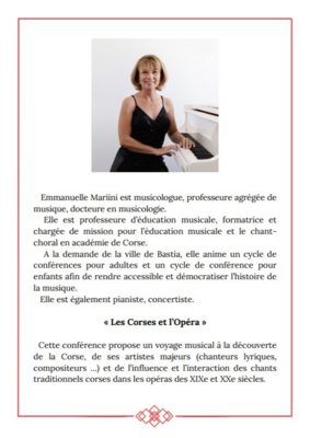 Conférence - "Les Corses et l'Opéra"