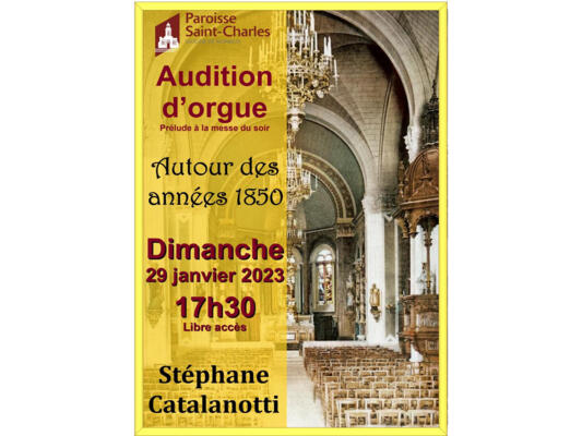 Audition d'Orgues Prélude à la messe.