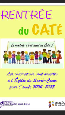 RENTRÉE DU CATÉCHISME