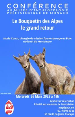 Conférence - "Le Bouquetin des Alpes, le grand retour !" 2/2