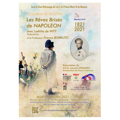 Conférence "Les rêves brisés de Napoléon" par Laëtitia de Witt et Franco Borruto