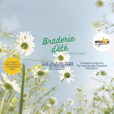 Caritatif - "Braderie d'été Mission Enfance" 2/2