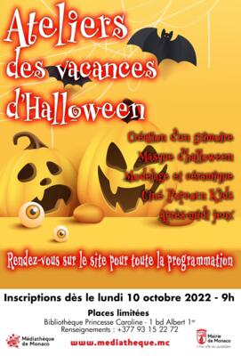 Activity - "Halloween Holiday Workshops"