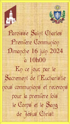 Première Communion Catéchisme St Charles