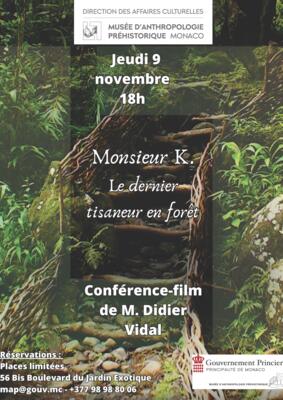 Conférence - "Monsieur K. Le dernier tisaneur en forêt"