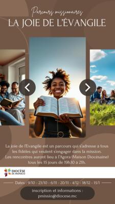 La joie de l'Evangile remplit le coeur des missionnaires