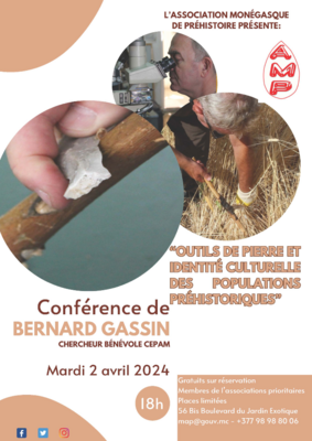 Conférence - "Outils de pierre et identité culturelle des populations préhistoriques"