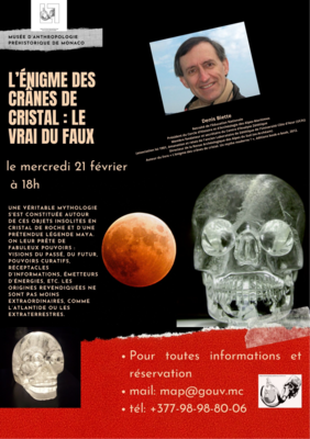 Conférence : « L’énigme des crânes de cristal »