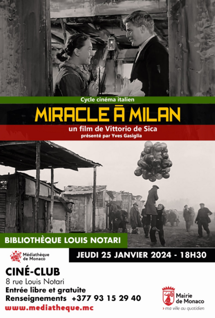 Cycle cinéma italien, "Miracle à Milan" de Vittorio de Sica (1951) présenté par Yves Gasiglia 1/2