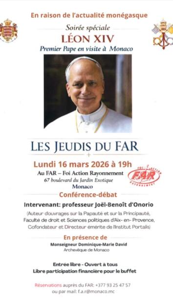 Conférence des "Jeudis du FAR" / Mars 2026 1/1