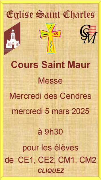 Messe des Cendres du Cours St Maur 1/1