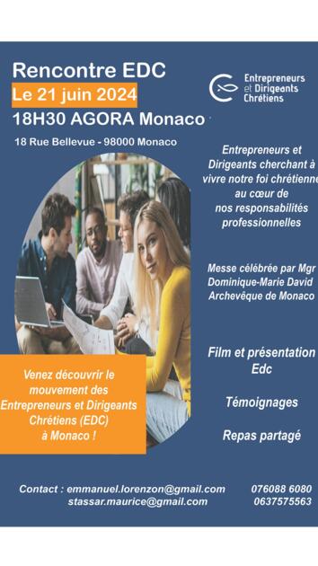 Rencontre des Entrepreneurs et Dirigeants Chrétiens (EDC) 1/1