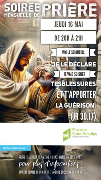 Soirée mensuelle de prière 1/1