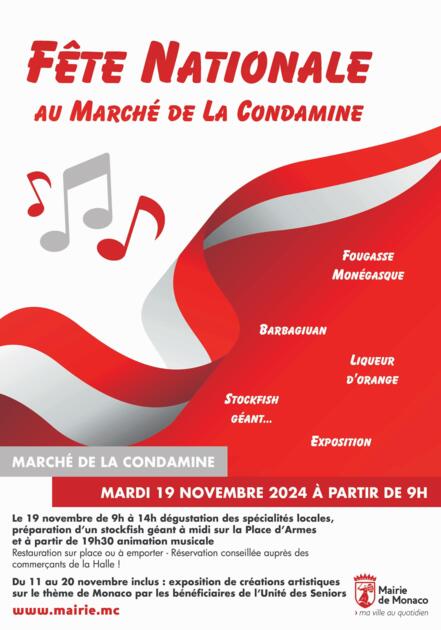 Celebrations - "National Day at La Condamine Market" 1/2