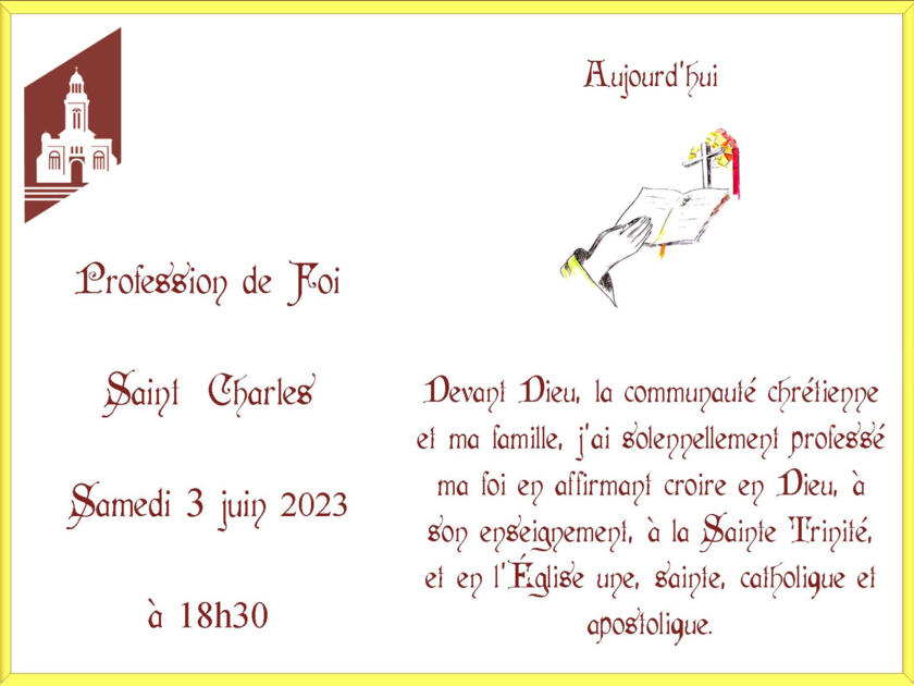 Profession de Foi 1/1