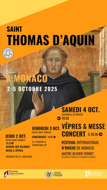 Accueil des reliques de saint Thomas d'Aquin en Principauté 1/1