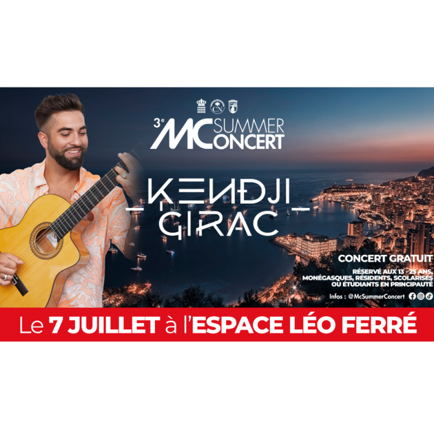 Kendji Girac on stage in Monaco for the 3rd MC Summer Concert 1/1