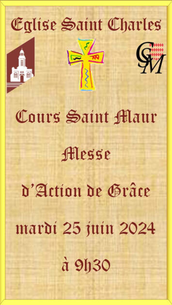 Messe action de Grâce , Cours St Maur 1/1