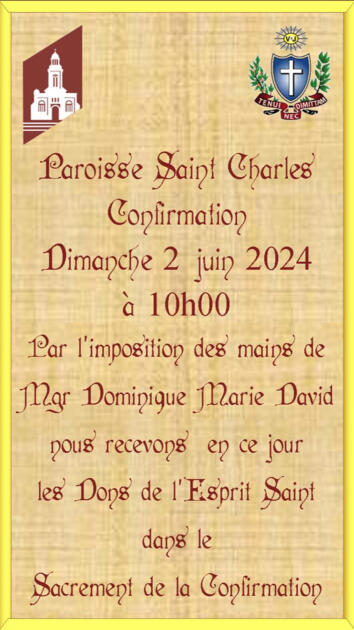 Confirmation Catéchisme St Charles 1/1