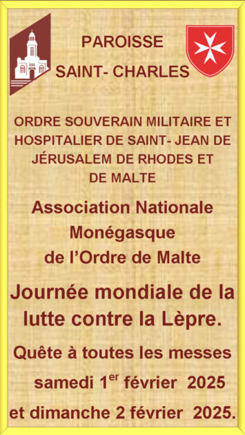 Quête pour la Journée mondiale de la lutte contre la Lèpre 1/1