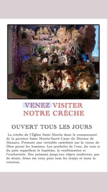 Venez voir notre Crèche  dans la chapelle jusqu'au 2 février 1/1