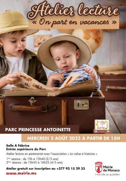 Animation - "Atelier lecture - On part en vacances" 1/1