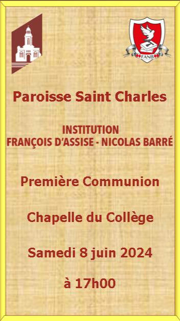 Première Communion Collège FANB 1/1